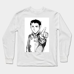 the ace attorney in the past ecopop art Long Sleeve T-Shirt